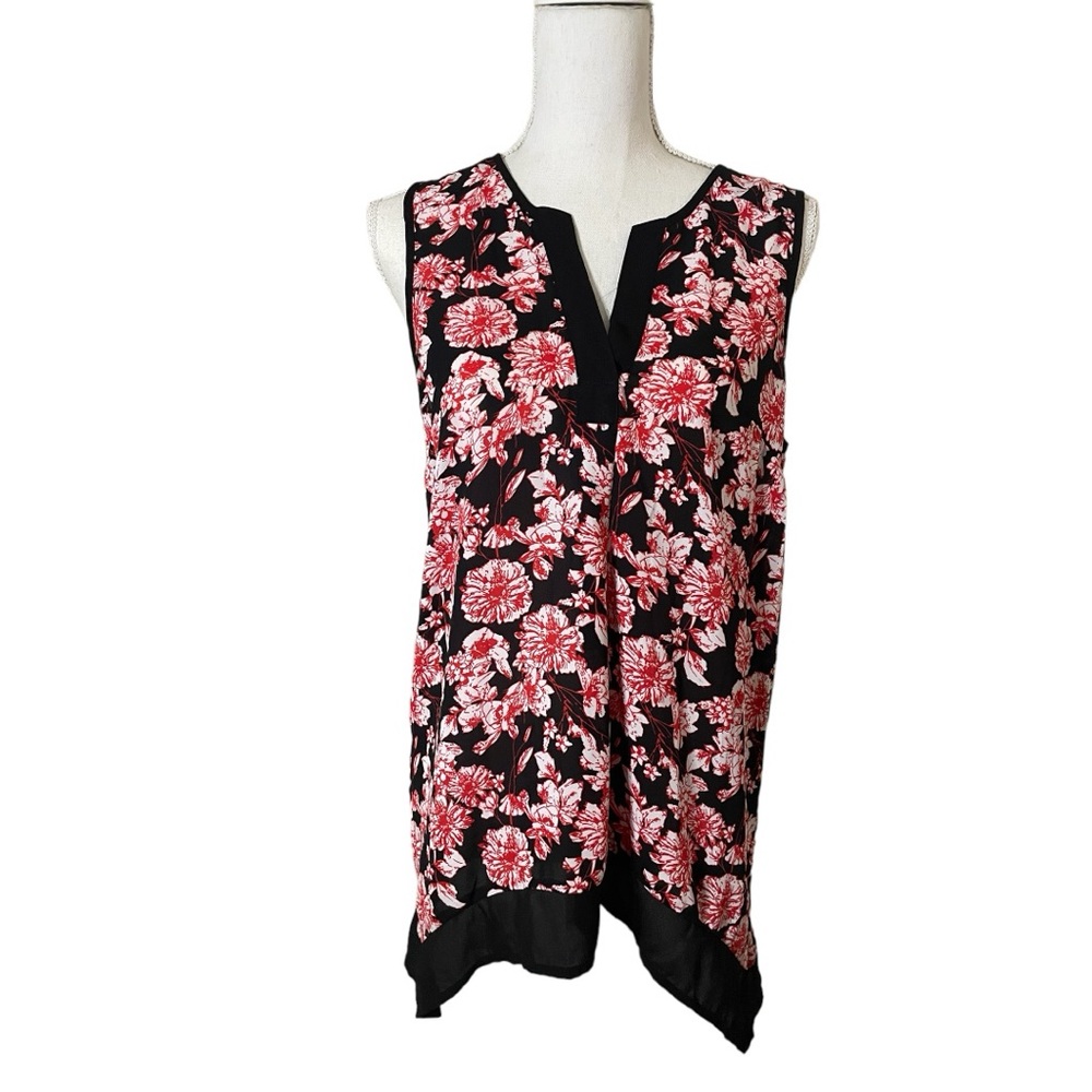 Black Rainn Floral Sleeveless Top